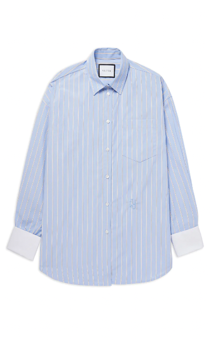 'Faro' Oversized Blue Striped Shirt