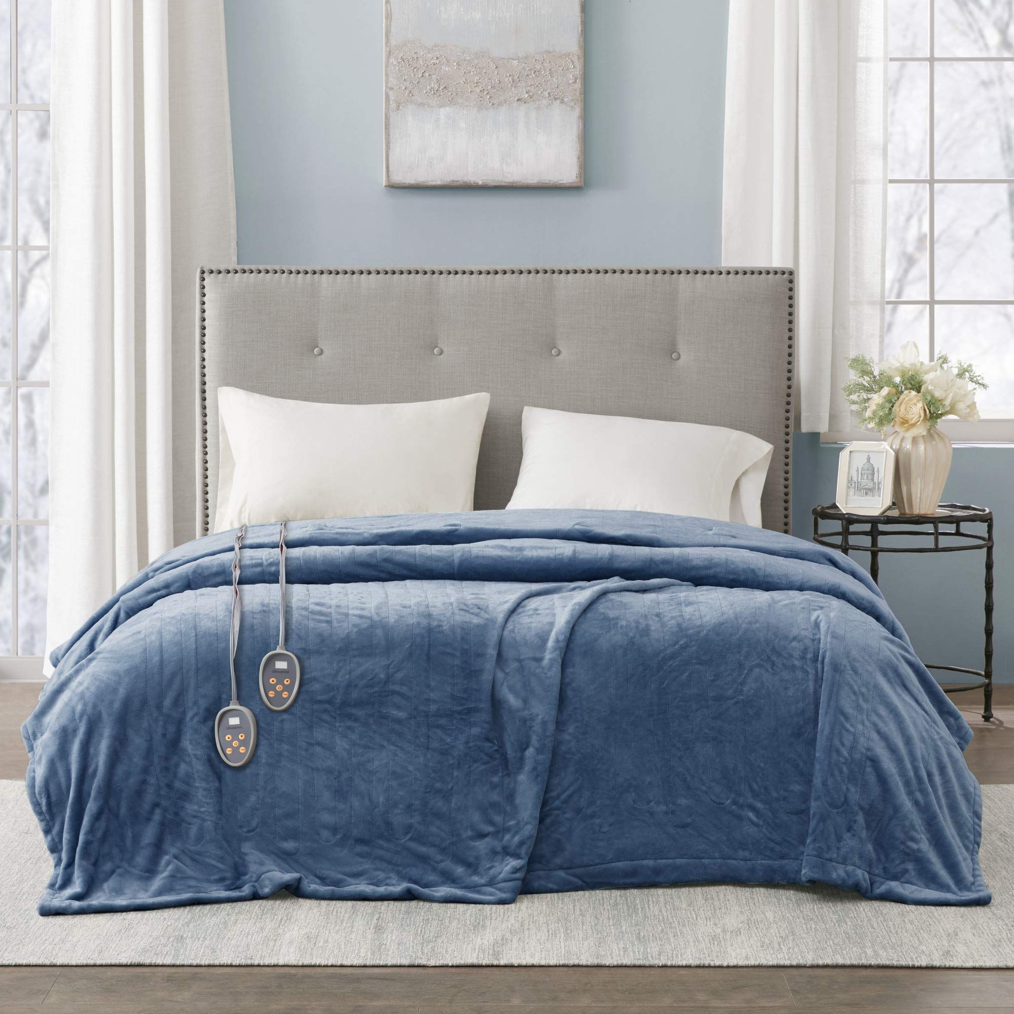 Pillow top electric discount blanket