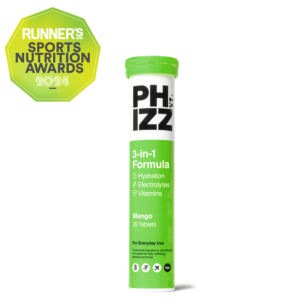 Phizz 3-in-1 Hydration Electrolytes & Vitamins Tablets: Mango