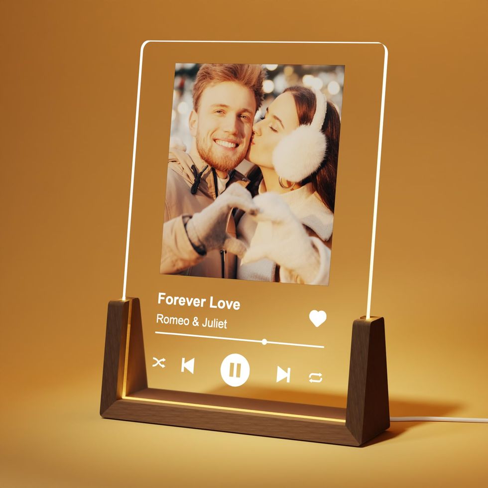 Songs Acrylic Custom Girlfriend Birthday Gifts, Personalized Acrylic Plaque  with Acrylic Stand Playlist Picture Frame Cute Boyfriend Gifts Christmas