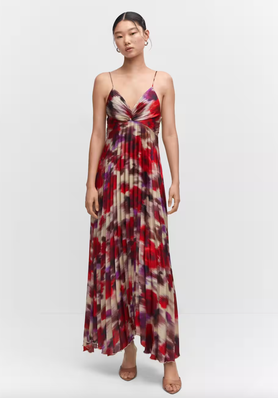 Felda tie outlet neck maxi dress