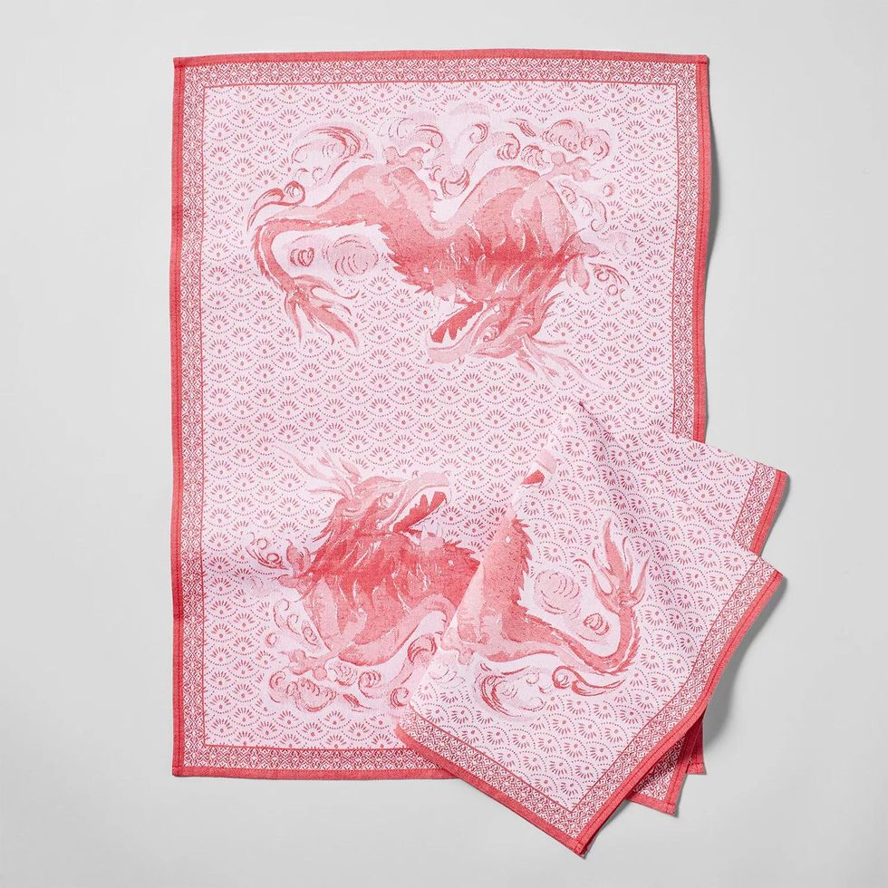 Dragon Jacquard Towels, Set of 2