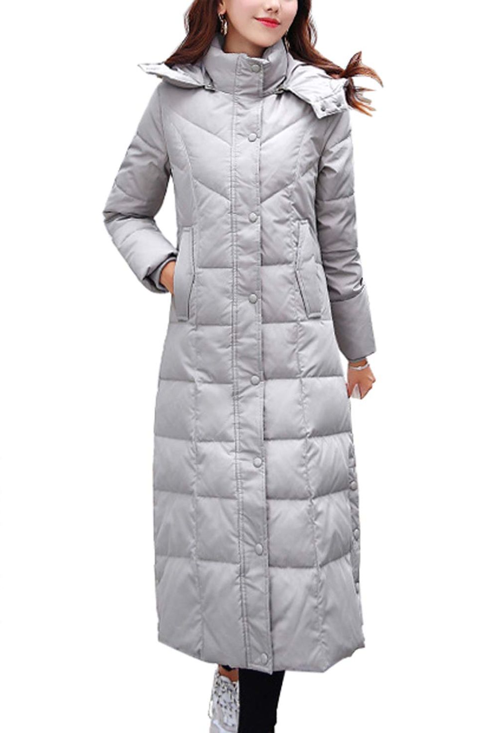 Uaneo Women's Cropped Puffer Jacket Winter Shiny Zip Up Short Bubble Puffy  Coats