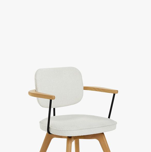 Soren Office Chair Ivory/Natural