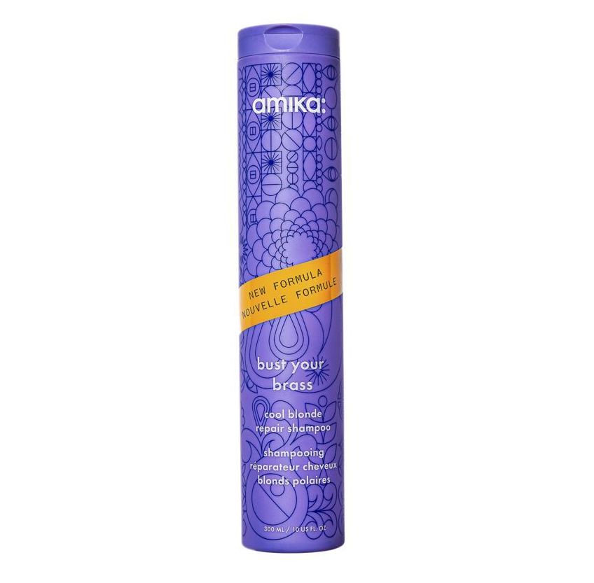 Amika Bust your Brass cool blonde repair shampoo  