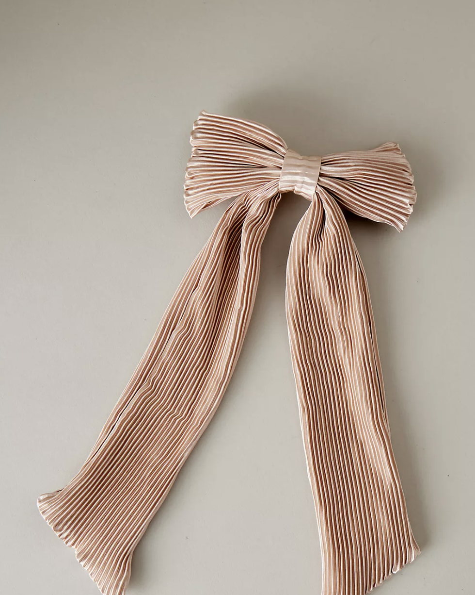 Anthropologie Pleated Bow Barrette Clip 