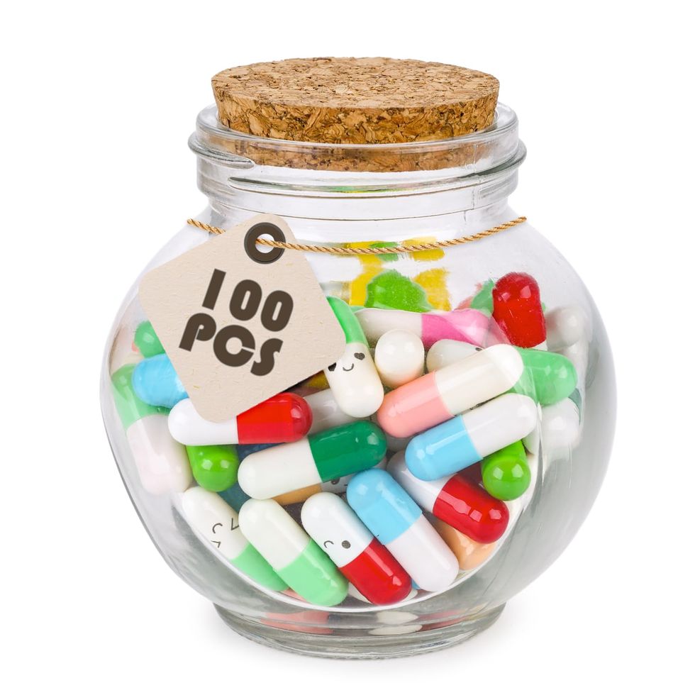 100 Pcs Capsule Love Pill Notes 