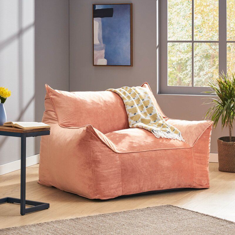 Pink velvet chair online argos