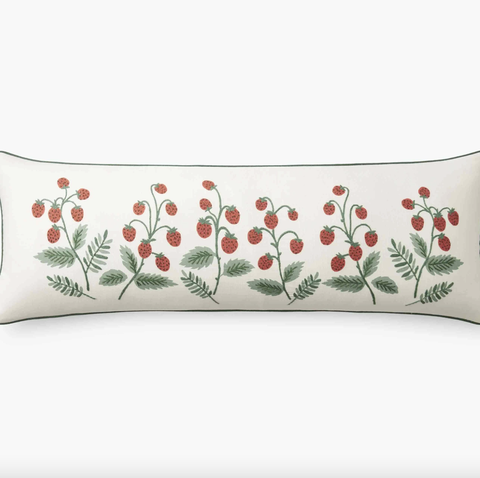 Bramble Garden Floral Decorative Lumbar Pillow Cover