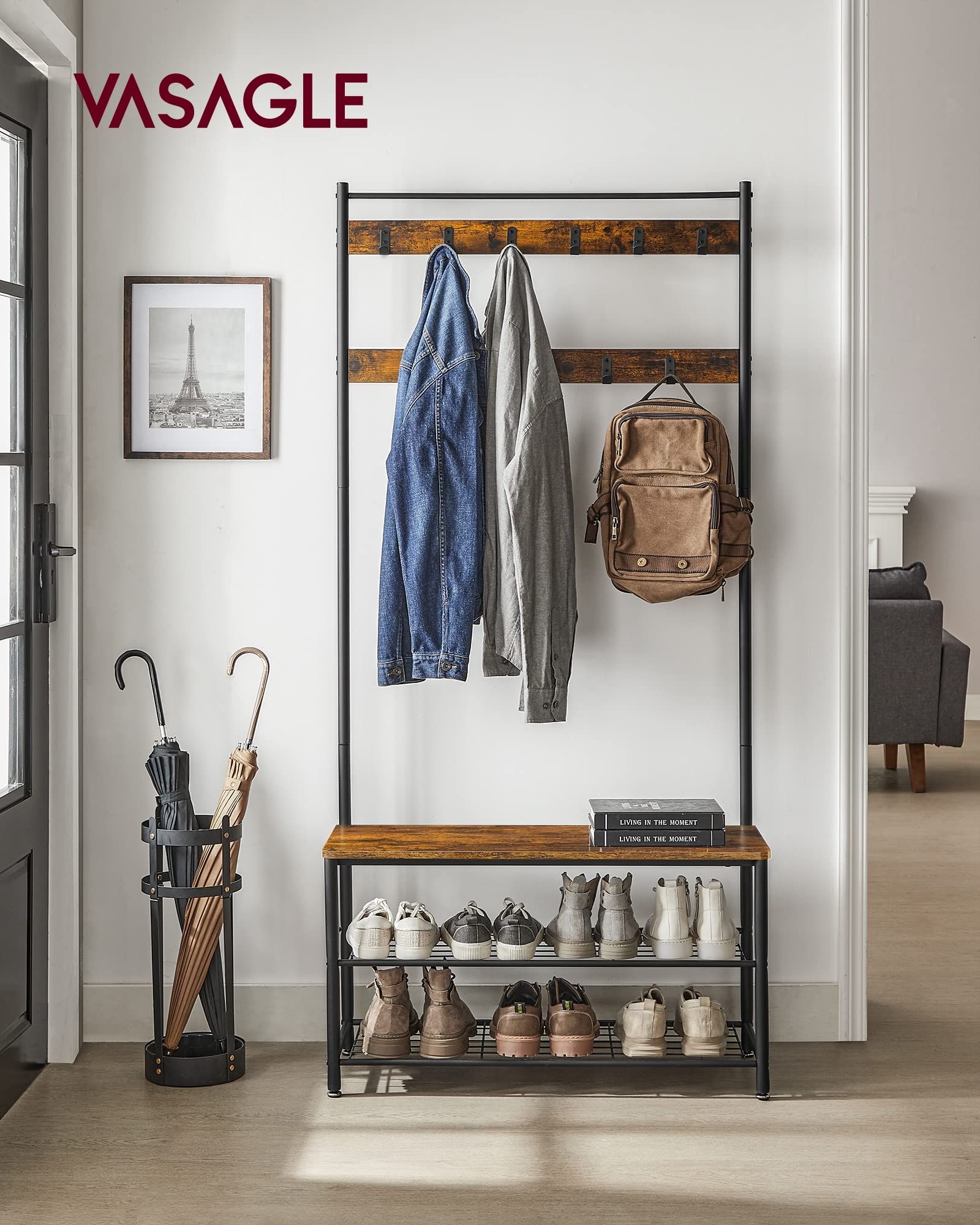 Slimline coat and shoe rack hot sale