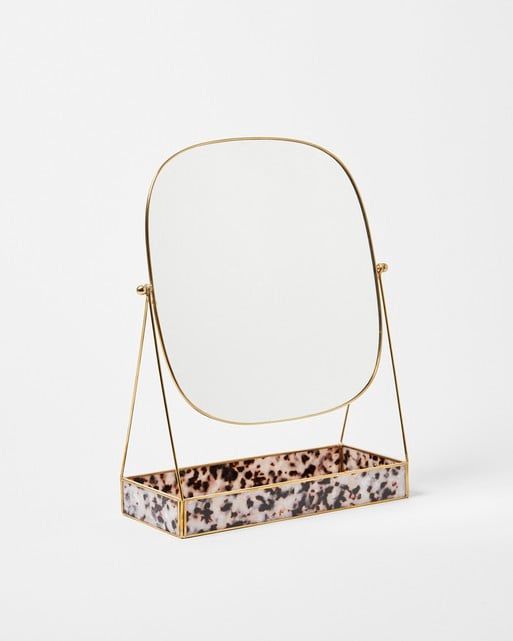 Resin Gold Dressing Table Mirror