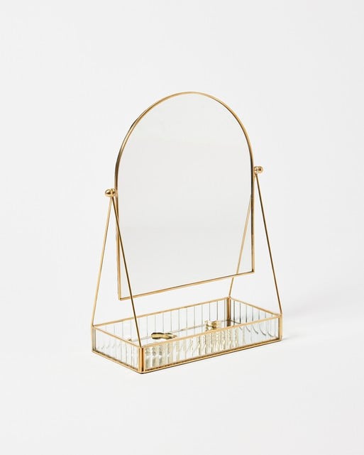 Loire Gold & Glass Dressing Table Mirror