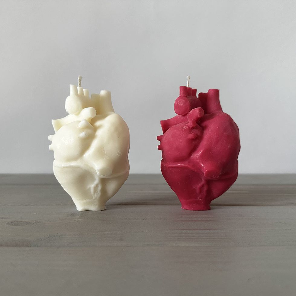 Heart-Shaped Candle