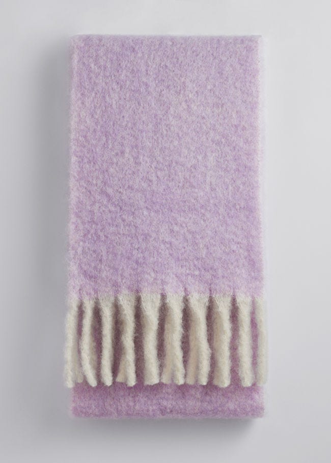 Large Mohair-Blend Scarf