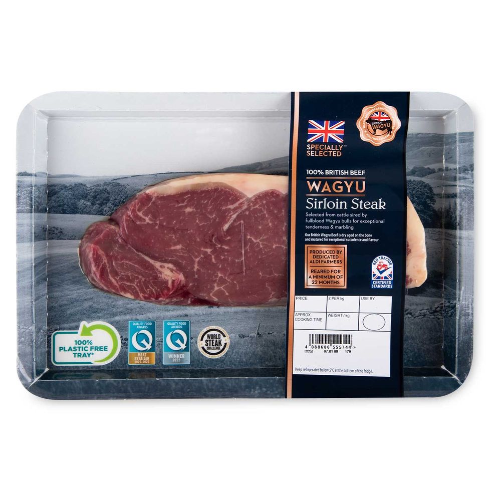 Aldi Specially Selected 100% British Beef Wagyu Sirloin Steak 227g