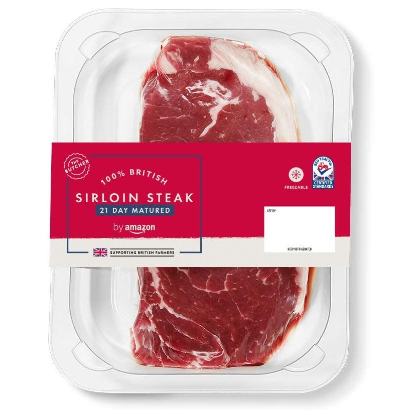 by Amazon British Sirloin Steak (21 Day Matured), 225g