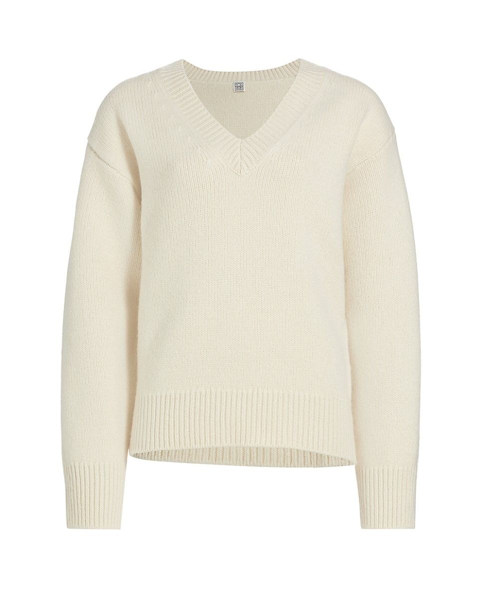 Women's Wool-Cashmere V-Neck Sweater