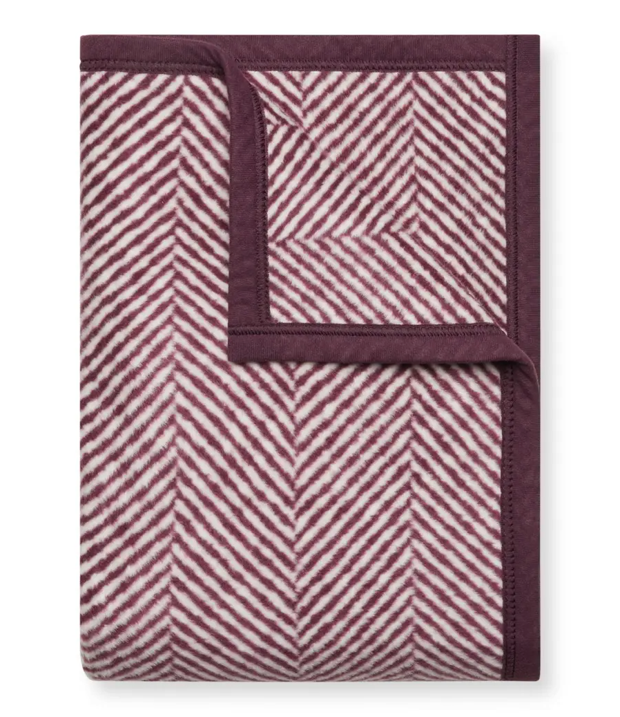Harborview Herringbone Navy Blanket