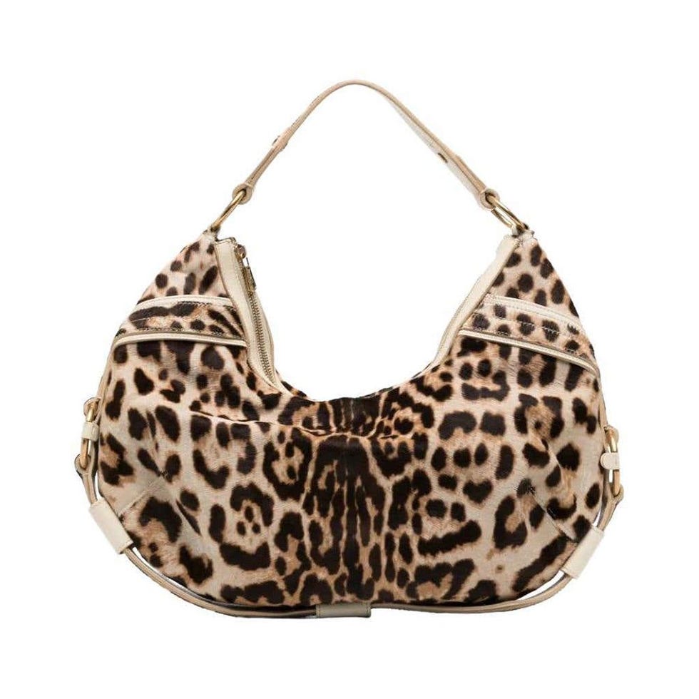 Leopard Print Hobo Bag