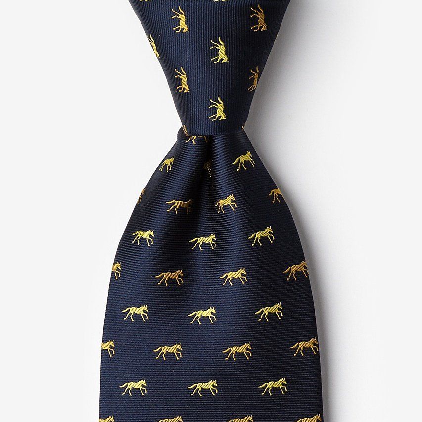 Hold Your Horses Burgundy Tie