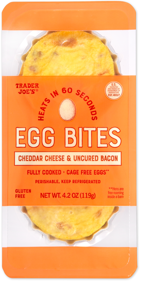 12. Egg Bites Cheddar Cheese & Uncured Bacon