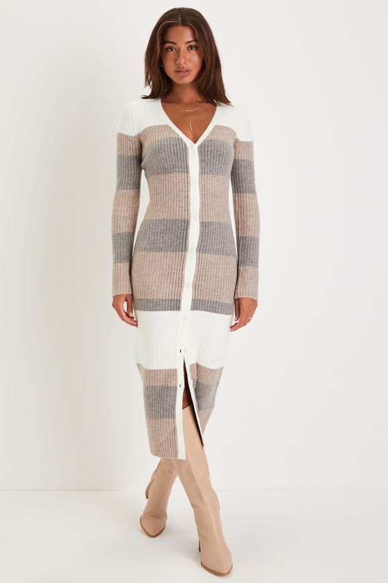 Long sleeve store cardigan dress