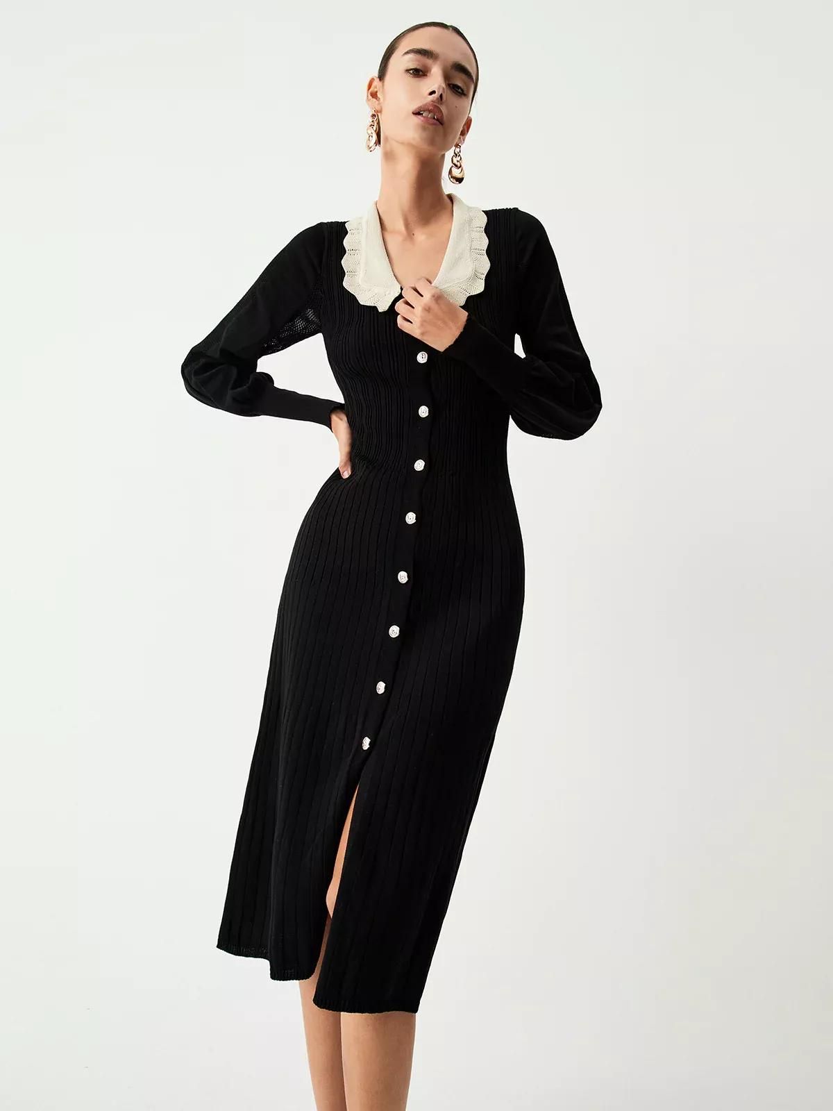 Long sleeve hot sale cardigan dress