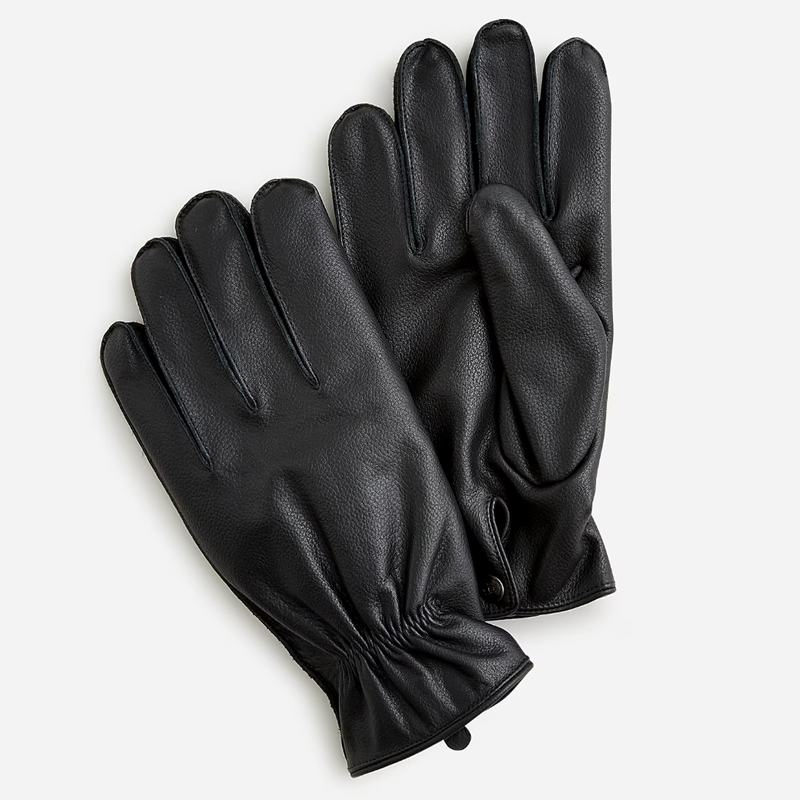 Leather Gloves with Wool Lining