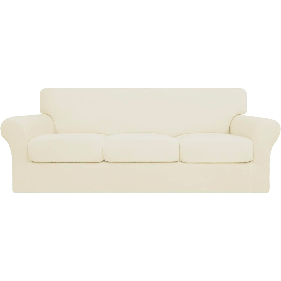 4pc Ultimate Stretch Leather Sofa Slipcovers - Sure Fit : Target