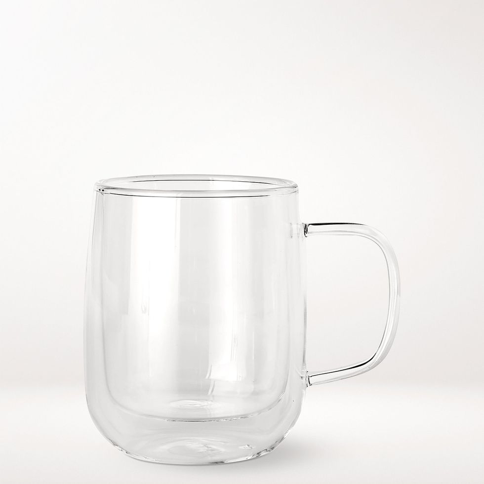 Set of 4 Double-Wall Glass Mugs