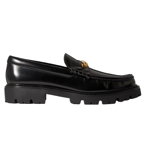 Triomphe Embellished Leather Loafers