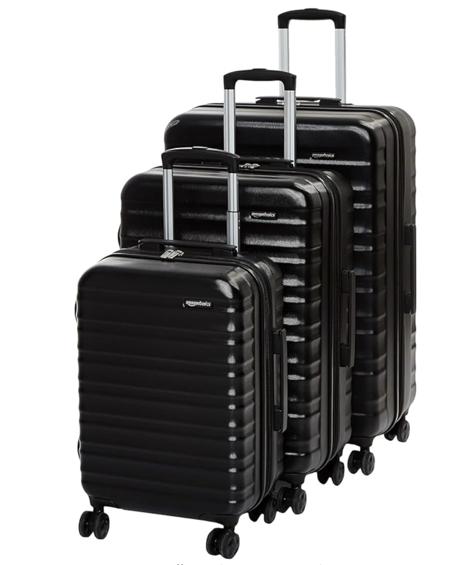Mens Old Style Luggage Set 3 Pieces with Spinner Wheels