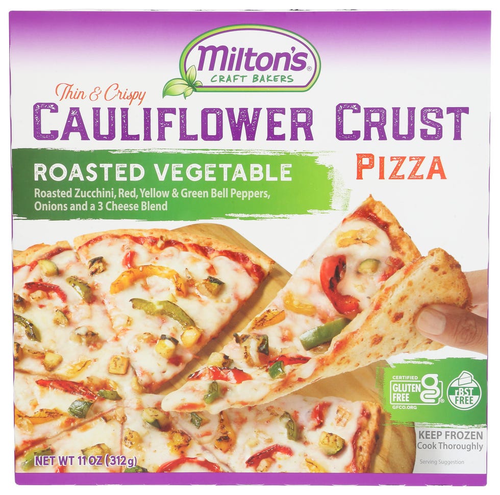 Cauliflower Crust Roasted Vegetable Pizza
