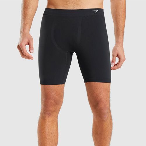 Runderwear Men's Long Anti-Chafing Boxers (8 inch) - Breathable,  Moisture-Wicking, Lightweight Running Underwear, Black, Large : :  Clothing, Shoes & Accessories