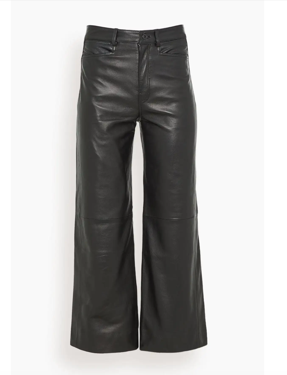 Leather Culottes in Black