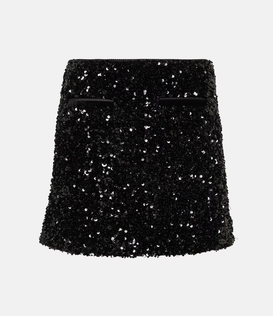  Sequined miniskirt