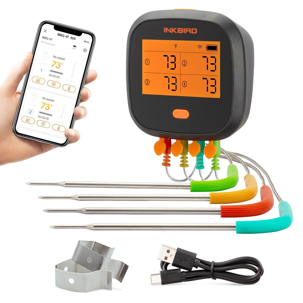 Inkbird WiFi Grill Thermometer, Wireless BBQ Thermometer