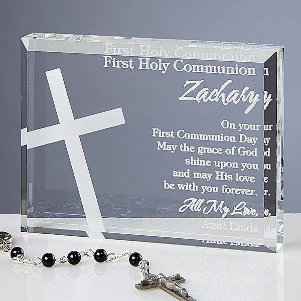 First Communion Gift Cross: Mosaic Glass - Knights Gear USA
