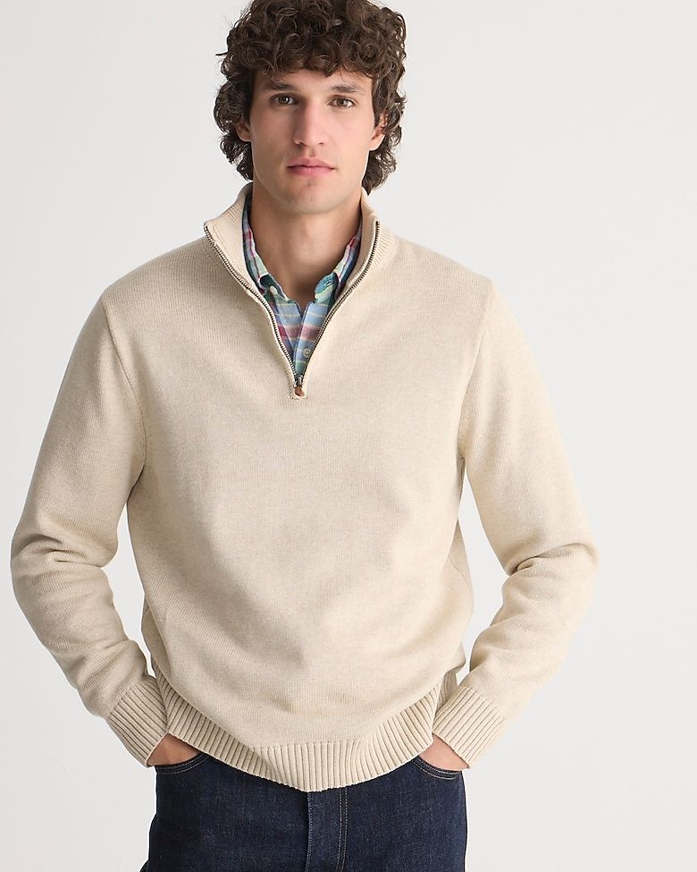 J crew quarter online zip mens