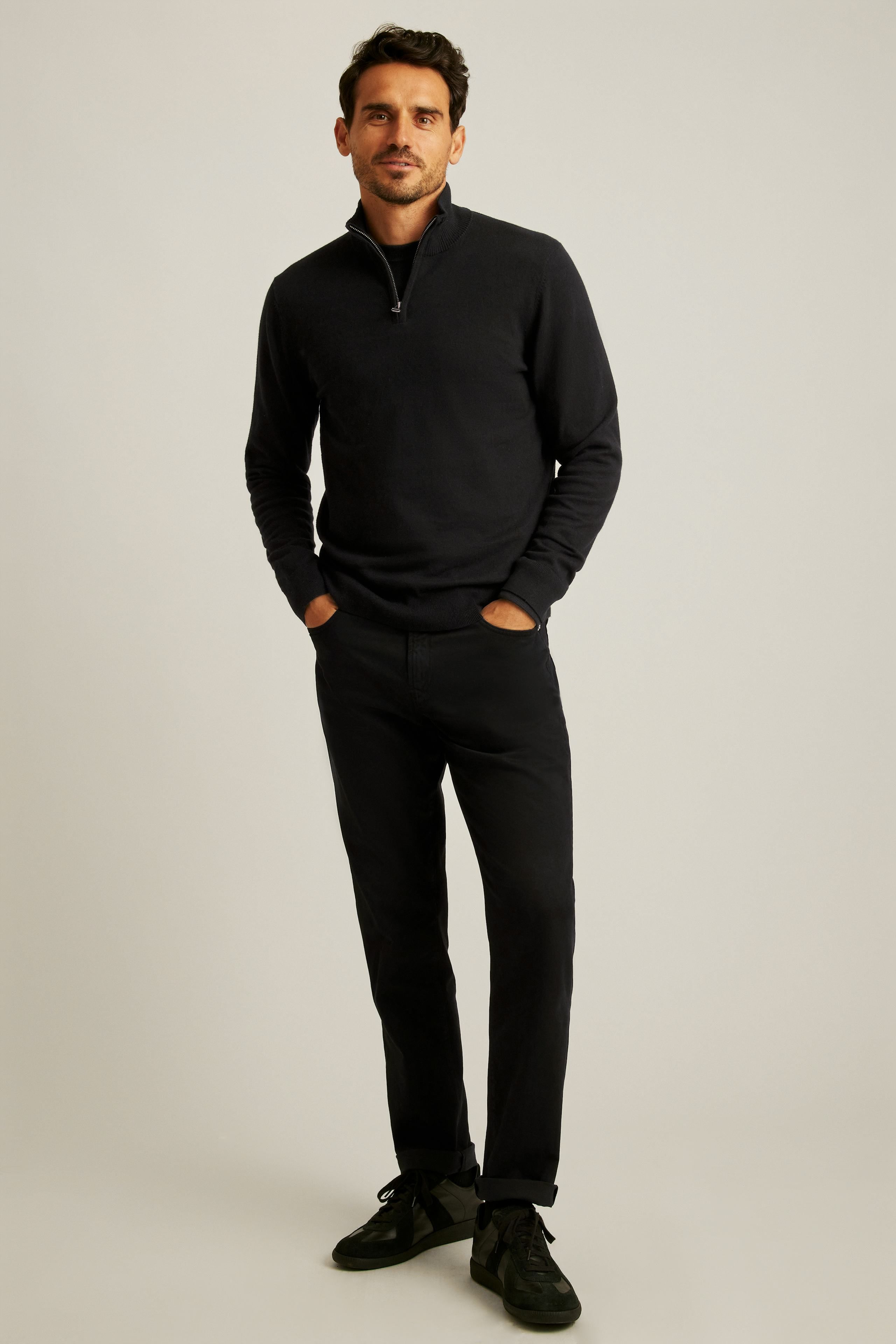 Quarter zip hot sale top mens