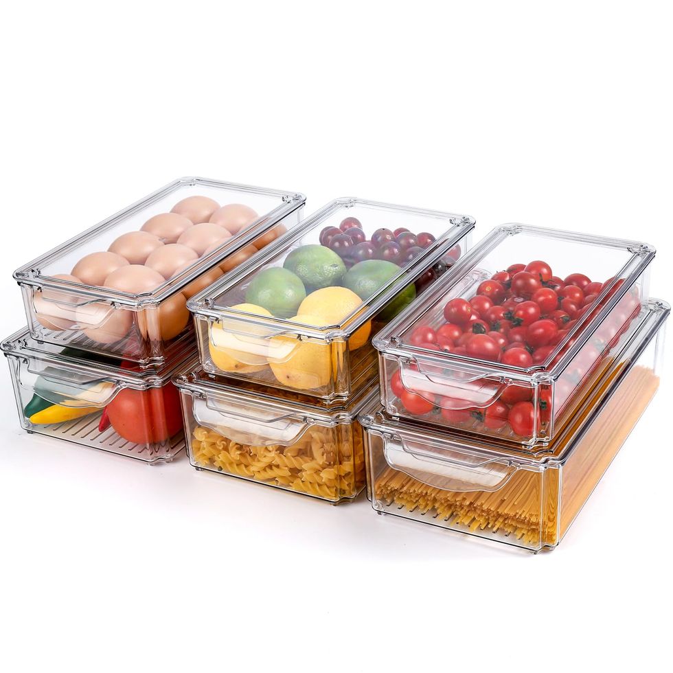 6 cajas pra organizar comida en el frigorífico