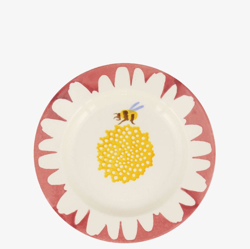 Pink Daisy 6 1/2 Inch Plate