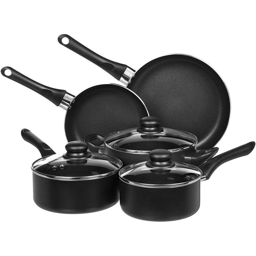 Amazon Basics 8-Piece Non-Stick Cookware Set