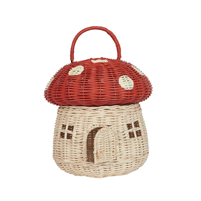 Olli Ella Rattan Mushroom Basket