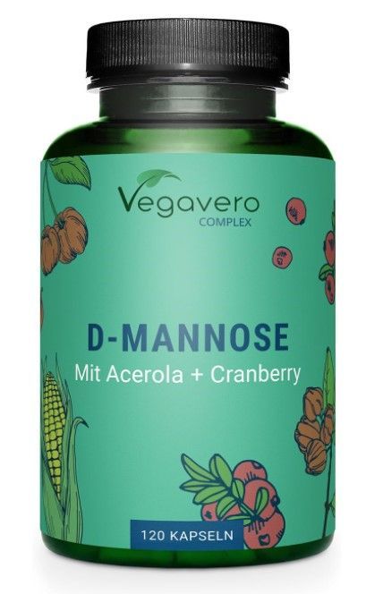 Complex è un integratore con estratti di Mirtillo Rosso e vitamina C, che migliorano gli effetti e la biodisponibilità del D-mannosio. 