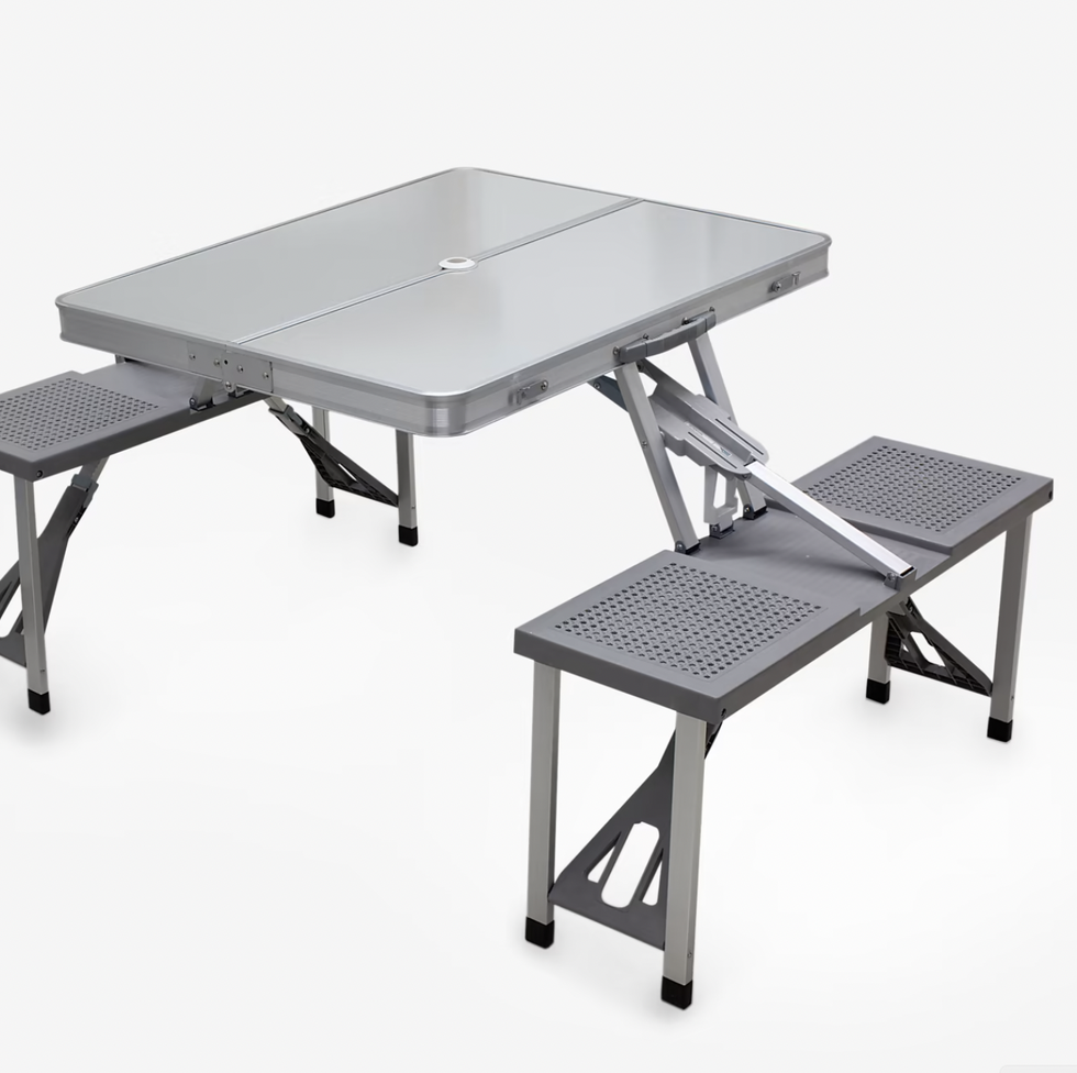 Table de pique-nique portative en aluminium