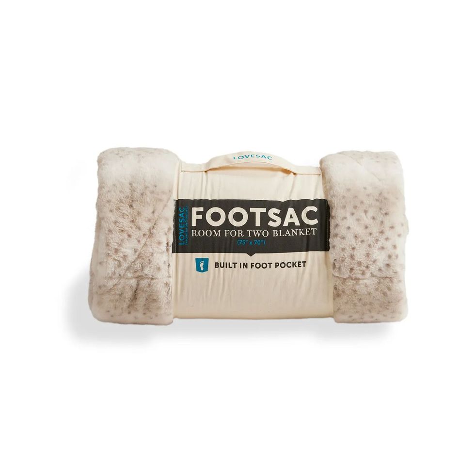 Room for Two Footsac Blanket: Snow Leopard Phur