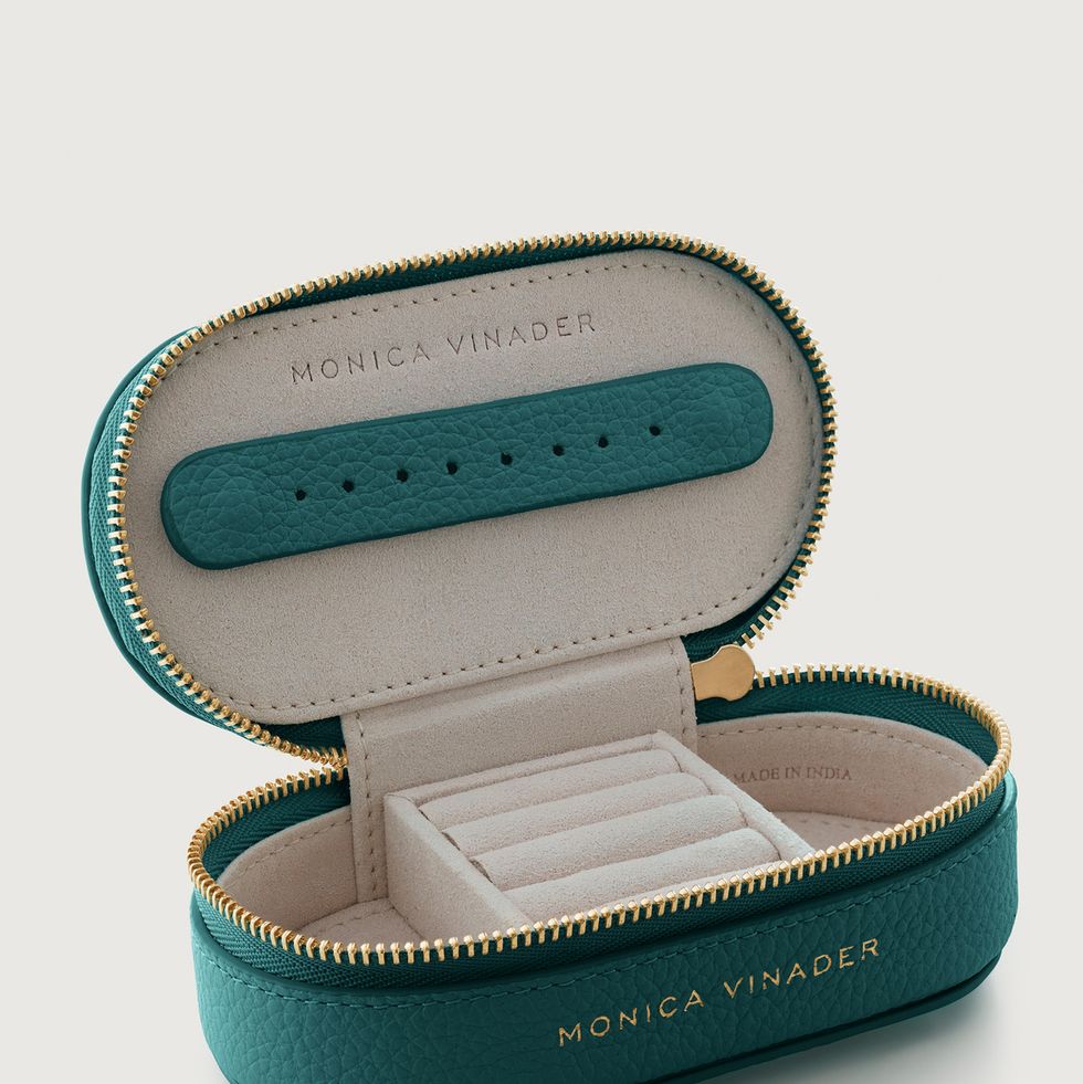 Leather Mini Oval Jewelry Box