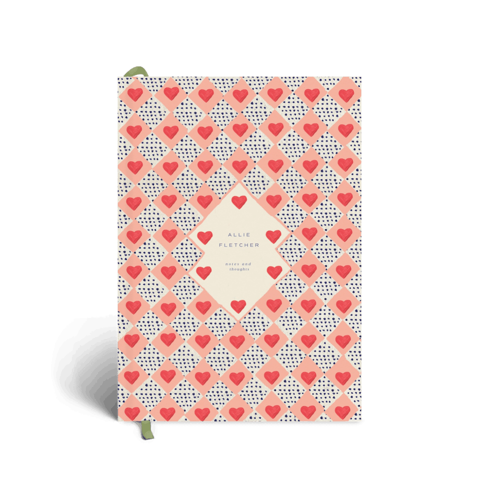 Chequered Hearts Notebook