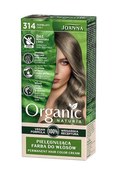 Joanna Organic Vegan Hair Dye Grey #314 Ammonia and PPD Free